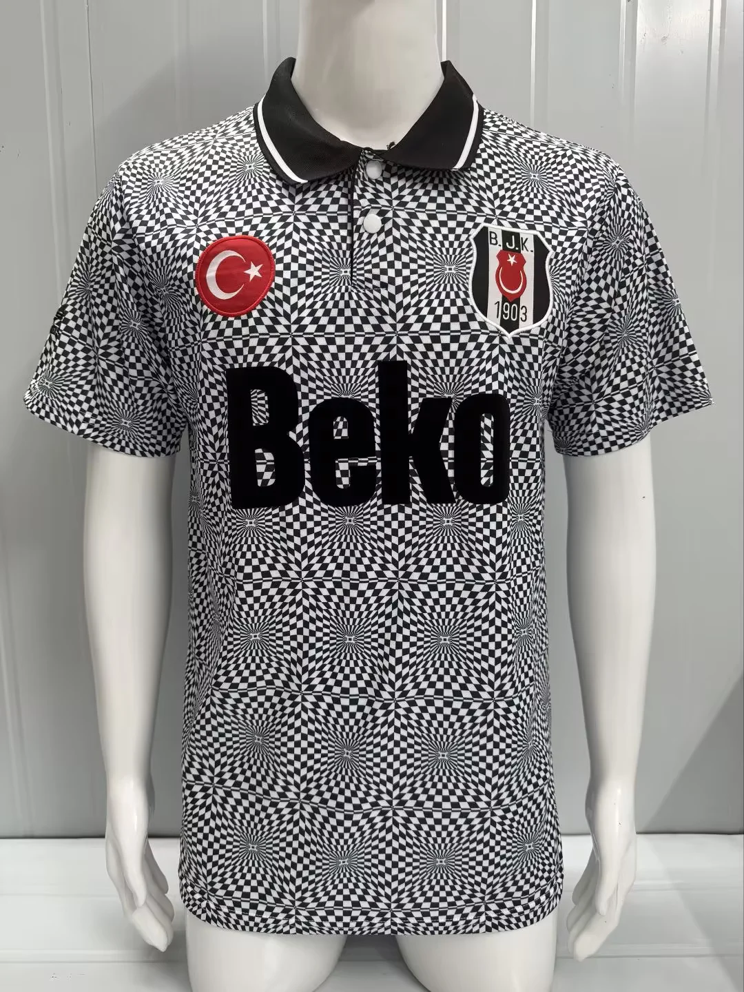 1991/1992 Retro Besiktas Home Football Shirt 1:1 Thai Quality