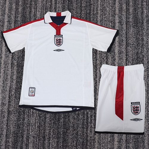 2004 Retro England Home Football Shirt Kids Size 1:1 Thai Quality