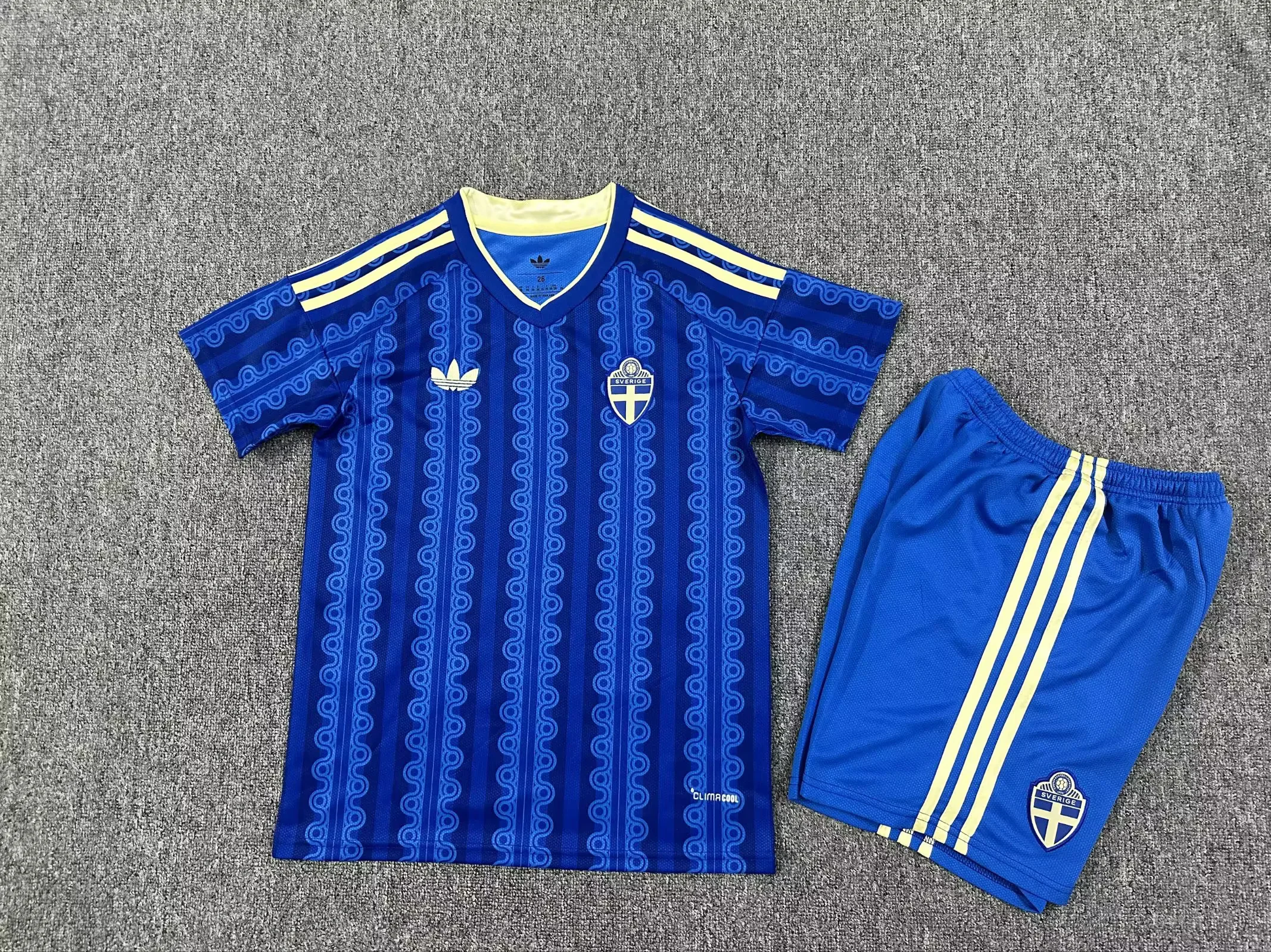 2026 Sweden Away Football Shirt Kids Size 1:1 Thai Quality