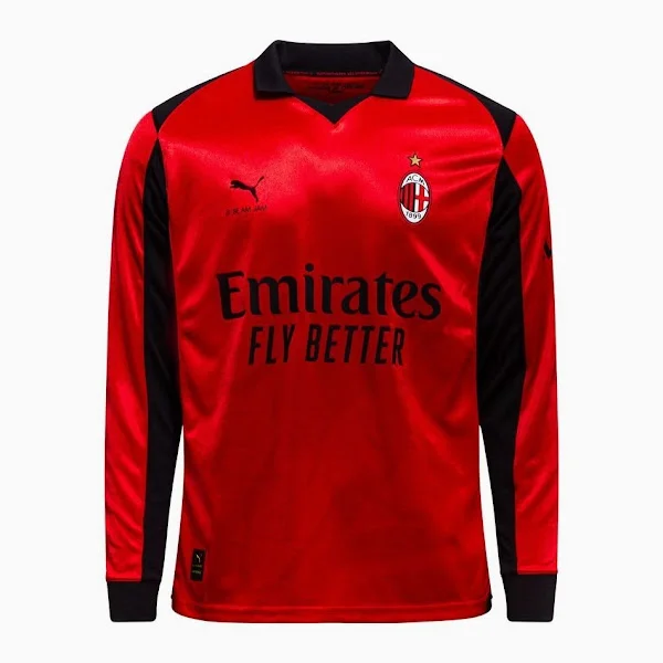2025/2026 Long Sleeve AC Milan Fourth Away Football Shirt 1:1 Thai Quality
