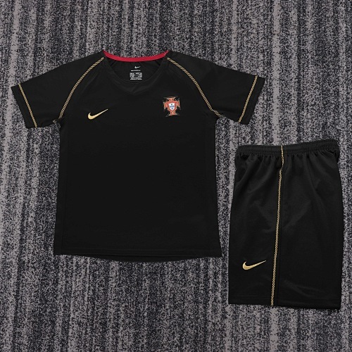 2006 Retro Portugal Away Football Shirt Kids Size 1:1 Thai Quality