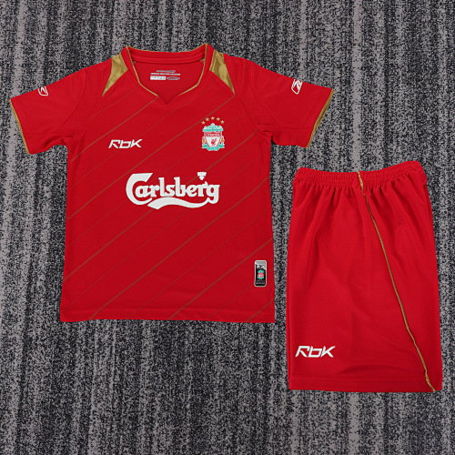 2005/2006 Retro Liverpool Home Football Shirt Kids Size 1:1 Thai Quality