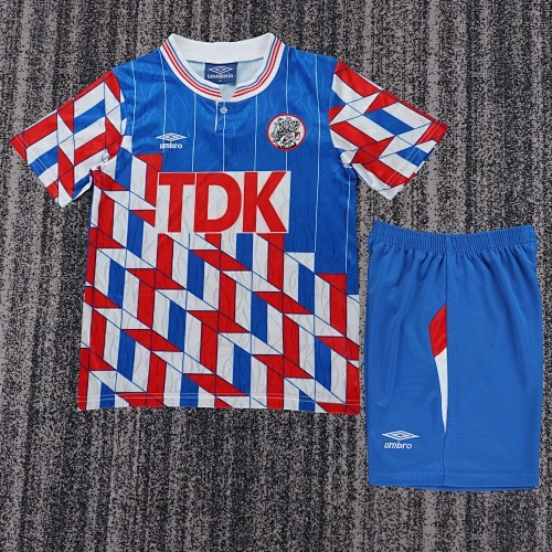 1989/1990 Retro Ajax Away Football Shirt Kids Size 1:1 Thai Quality