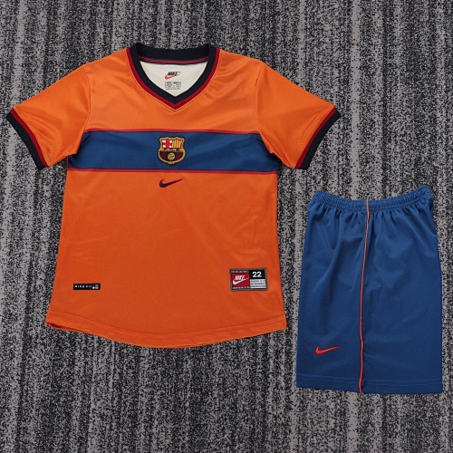 1998/1999 Retro Barcelona Third Away Football Shirt Kids Size 1:1 Thai Quality