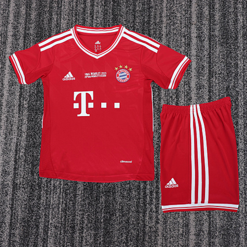 2013/2014 Retro Bayern Munchen Home Football Shirt Kids Size 1:1 Thai Quality