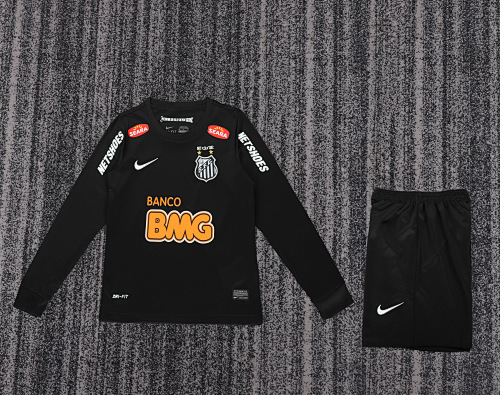 2013 Retro Long Sleeve Santos Football Shirt Kids Size 1:1 Thai Quality