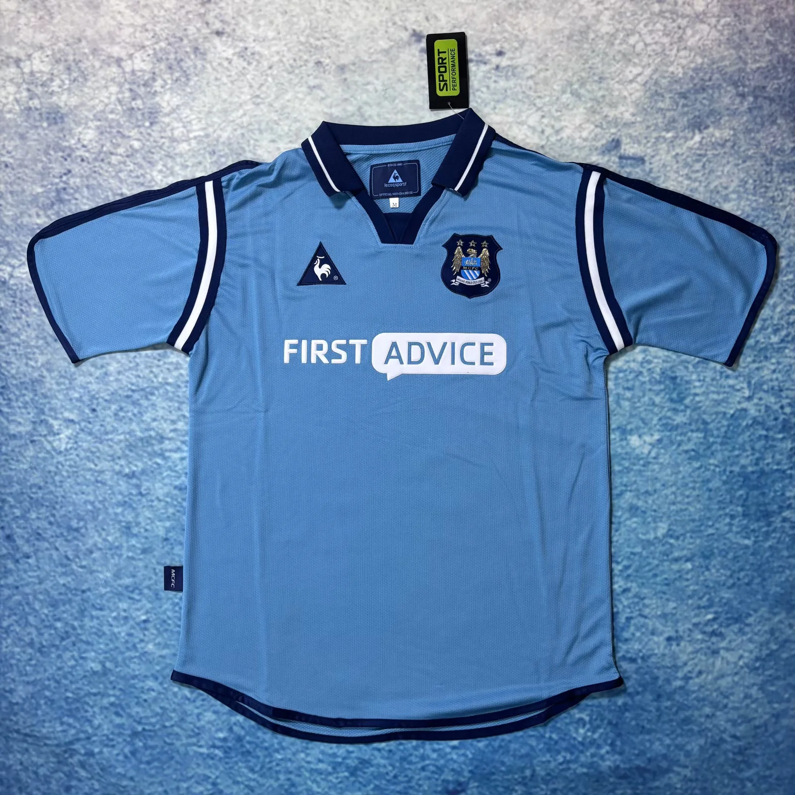 2002/2003 Retro Manchester City Home Football Shirt 1:1 Thai Quality