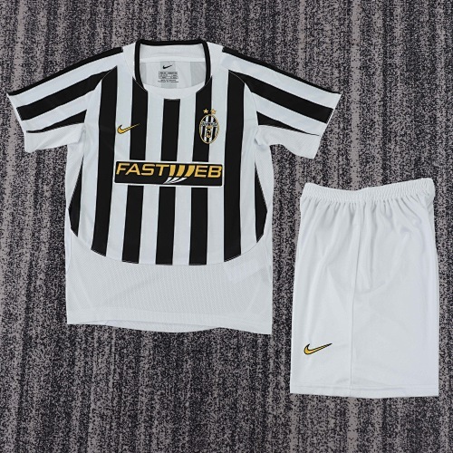 2003/2004 Retro Juventus Home Football Shirt Kids Size 1:1 Thai Quality