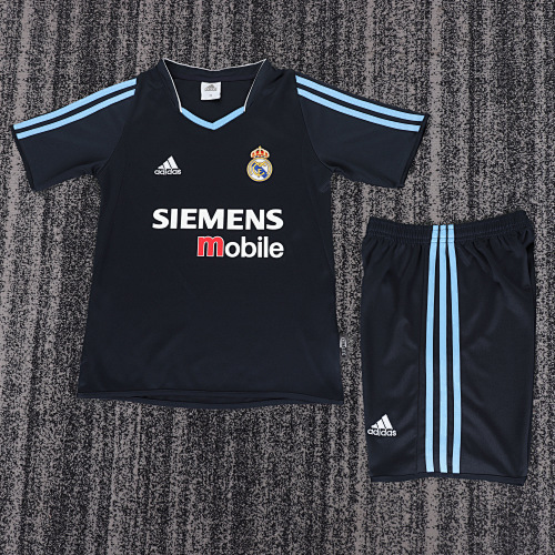 2003/2004 Retro Real Madrid Away Football Shirt Kids Size 1:1 Thai Quality