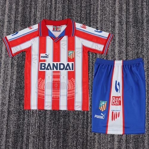 1996/1997 Retro Atletico Madrid Home Football Shirt Kids Size 1:1 Thai Quality