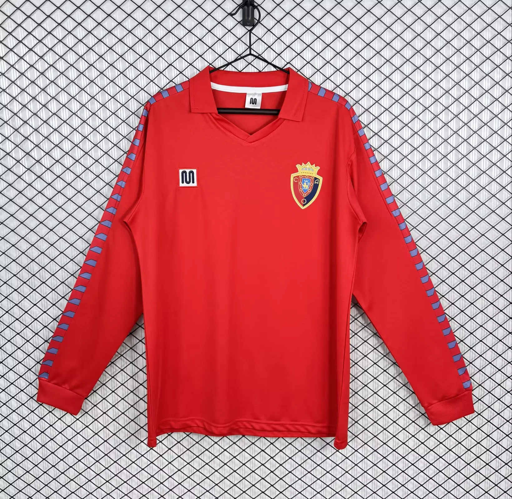 1983 Retro Long Sleeve Osasuna Home Football Shirt 1:1 Thai Quality
